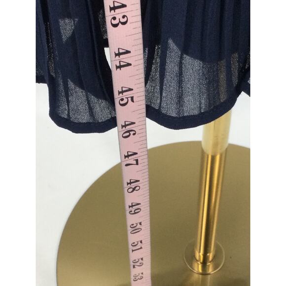 Elegant Navy Blue Tiered Dress - Picture 4 of 9